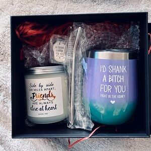 Friends Gift Lavender Candle and Tumbler Set